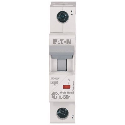 Автоматичний вимикач EATON 6А B 1P 4,5kA HL-B6/1 xPole Home (194718) HL-B6/1 фото