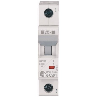 Автоматичний вимикач EATON 50А C 1P 4,5kA HL-C50/1 xPole Home (194736) HL-C50/1 фото