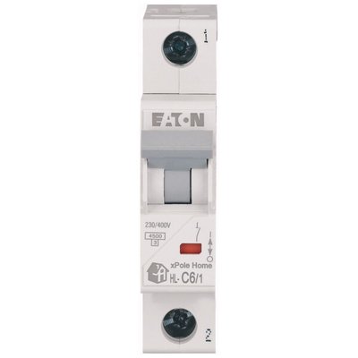 Автоматичний вимикач EATON 6А C 1P 4,5kA HL-C6/1 xPole Home (194728) HL-C6/1 фото