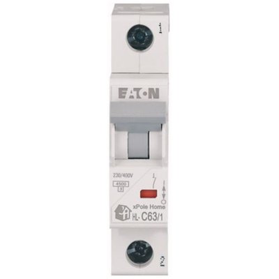 Автоматичний вимикач EATON 63А C 1P 4,5kA HL-C63/1 xPole Home (194737) HL-C63/1 фото