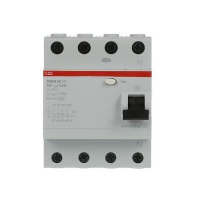 Диференційний вимикач ABB 25А 4P 30мА AC FH204AC-25/0,03 (2CSF204002R1250) 2CSF204002R1250 фото