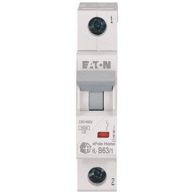 Автоматичний вимикач EATON 63А B 1P 4,5kA HL-B63/1 xPole Home (194727) HL-B63/1 фото