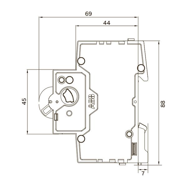 Автоматический выключатель ABB Basic M B 6A 4.5 кA 1P BMS411B06 (2CDS641041R0065) 2CDS641041R0065 фото