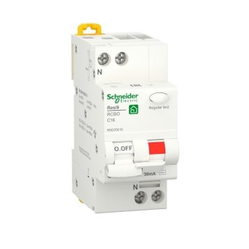 Дифференциальный автомат Schneider Electric Resi9 RCBO 16A C 1P+N 30mA АC 6kA (R9D25616) R9D25616 фото