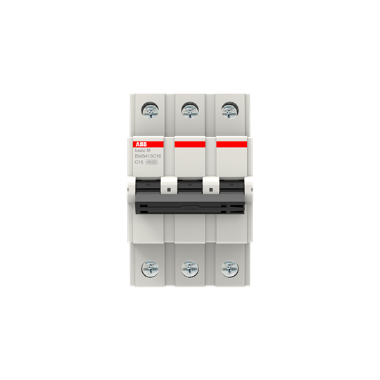 Автоматический выключатель ABB Basic M C 16A 4.5 кA 3P BMS413C16 (2CDS643041R0164) 2CDS643041R0164 фото