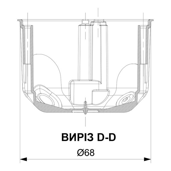 Установочная коробка 68x48мм IDE Domos с винтами (D70/1K) D70/1K фото