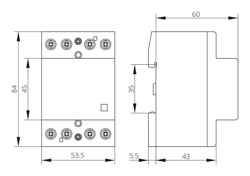 Контактор ISKRA IK63-40 63А 4НВ 230В 50 Гц (30045011000) 30045011000 фото