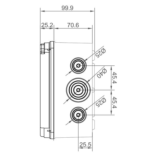 Розподільча коробка 167x191x100мм IP65 IDE (EV171) EV171 фото