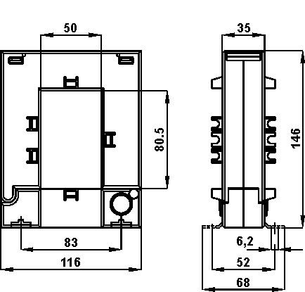 Трансформатор тока разъемный 50x80 1000/5A Frer (TAA0821K0X05) TAA0821K0X05 фото