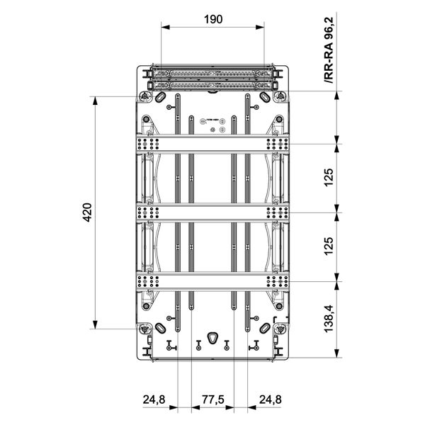 Распределительный щит IDE 36 модулей IP40 с шинами N и PE 544x285x118 мм (GPS36PT/RR) GPS36PT/RR фото