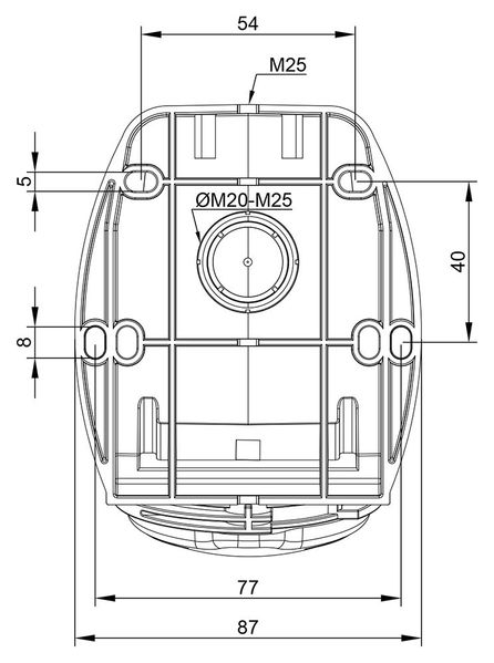 Настінна розетка 16A 415В 3P+T IP44 IDE силова Червоний (3322) 3322 фото