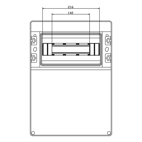 Распределительный щит под розетки IDE 12 модулей 436x310x147мм, IP65 с шинами N и PE (CSN12PT/RR) CSN12PT/RR фото