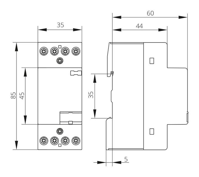 Контактор ISKRA IKD25-22 25A 2НО+2НЗ 4P AC/DС 220/240В 50/60 Гц (30046017000) 30046017000 фото