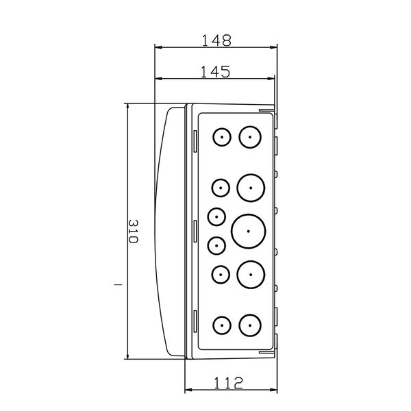 Распределительный щит под розетки IDE 24 модуля 688x310x147мм, IP65 с шинами N и PE (CSN24PT/RR) CSN24PT/RR фото