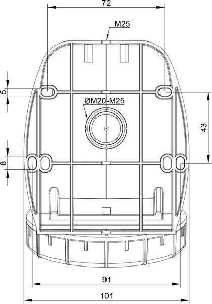 Розетка настінна 32A 415В 3P+N+T IP67 IDE силова Червоний (3826) 3826 фото