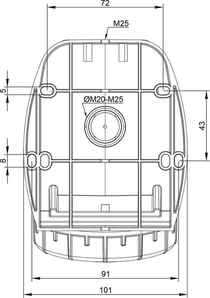 Настінна розетка 32A 415В 3P+T IP67 IDE силова Червоний (3825) 3825 фото