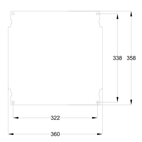 Шкаф из полиэстера IDE 400x400x200 серии GLASS IP66 (POL404020) POL404020 фото