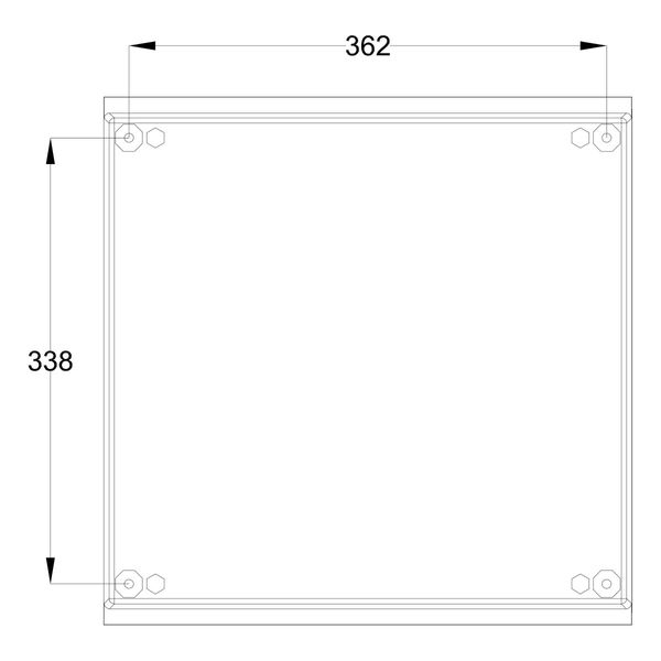 Шкаф из полиэстера IDE 400x400x200 серии GLASS IP66 (POL404020) POL404020 фото