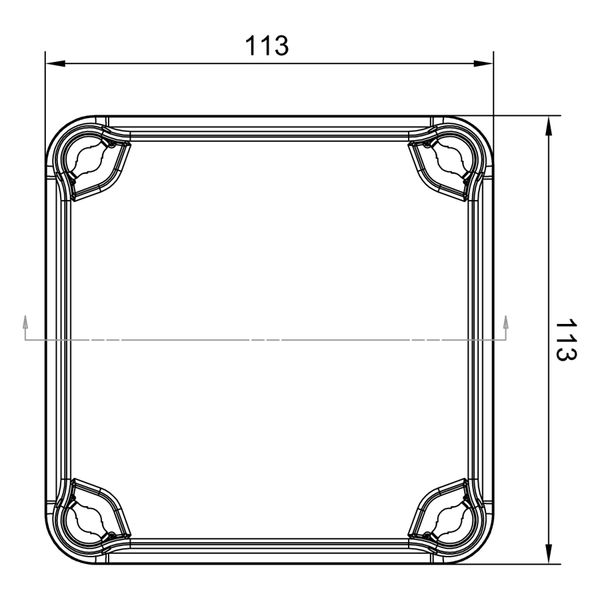 Распределительная коробка 108x108x64мм IP67 IDE (EL111) EL111 фото