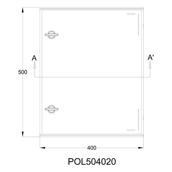 Шкаф из полиэстераIDE 400x300x200 серии GLASS IP66 (POL403020) POL403020 фото