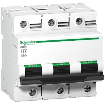 Автоматичний вимикач тритактовий Schneider Electric 125A C 3P 10кА Acti9 C120N (A9N18369) A9N18369 фото