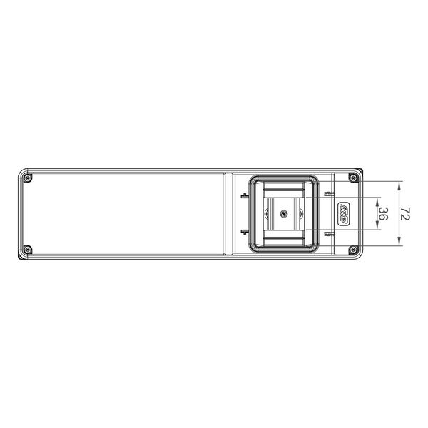 Распределительный щит под розетки IDE с отверстиями 4 модуля 385x102x105мм, IP65 (CSN4PT/R) CSN4PT/R фото