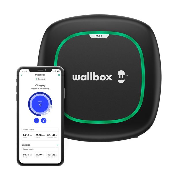 Зарядная станция 32А 22 кВт Тype 2 400В кабель 5м Wi-Fi BT Wallbox Pulsar Max (PLP2-0-2-4-9-002) PLP2-0-2-4-9-002 фото