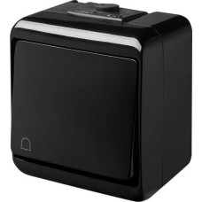 Кнопка дзвоник VHE-4-BL чорна IP54, ETI