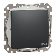 Перемикач 1-кл. IP44 Sedna Design чорний, Schneider Electric