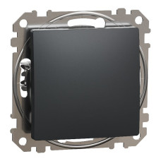 Кнопковий вимикач 1-кл. SE Sedna Design чорний, Schneider Electric