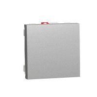 Вимикач 1-кл., сх. 1, 10 AX, 250 В, Unica New алюміній, Schneider Electric
