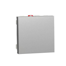 Вимикач 1-кл., сх. 1, 10 AX, 250 В, Unica New алюміній, Schneider Electric