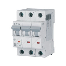 Автоматичний вимикач HL C6/3 3p С 6А 4,5кА, Eaton
