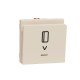 Вимикач картковий, з підсвічуванням, 10 А, Unica New бежевий, Schneider Electric