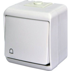 Кнопка дзвоник VHE-4 біла IP54, ETI