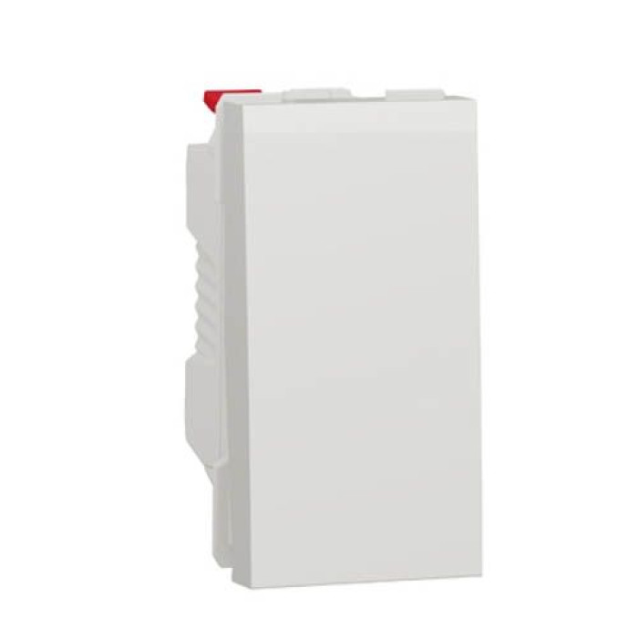 Вимикач 1-кл. 1-мод. 10А Unica New, білий, Schneider Electric