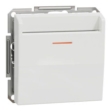 Вимикач картковий, механічний, білий, Asfora, без рамки, Schneider Electric