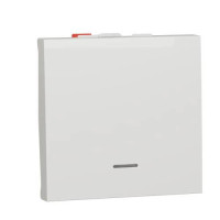 Перемикач 1-кл. з нейтр 10А, 2 мод Unica New білий, Schneider Electric