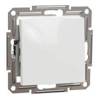 Вимикач 1-кл. кнопковий, білий, Asfora, без рамки, Schneider Electric