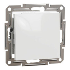 Вимикач 1-кл. кнопковий, білий, Asfora, без рамки, Schneider Electric
