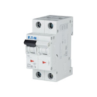 Автоматичний вимикач HL C6/1N 2p С 6А 6кА, Eaton