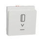 Вимикач картковий, з підсвічуванням, 10 А, Unica New білий, Schneider Electric