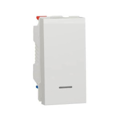 Перемикач 1-кл. з нейтр 10А, 1-мод., Unica New білий, Schneider Electric