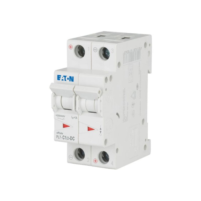 Автоматичний вимикач PL7 C1/2-DC 2p С 1А 10кА, Eaton