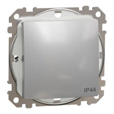 Одноклавішний вимикач IP44 Алюм Sedna Design, Schneider Electric