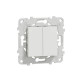 Перемикач 2-кл. 2 x сх.6, 10А білий, Schneider Electric
