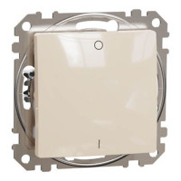 Двополюсний вимикач, Бежевий, Sedna Design, Schneider Electric