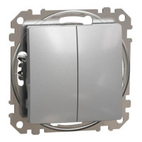 Перемикач 2-кл. Sedna Design алюміній, Schneider Electric