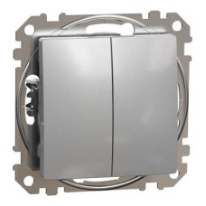 Перемикач 2-кл. Sedna Design алюміній, Schneider Electric