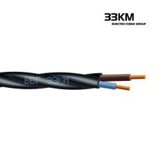 Кабель силовий ВВГ 2x4 круглий чорний, ЗЗКМ